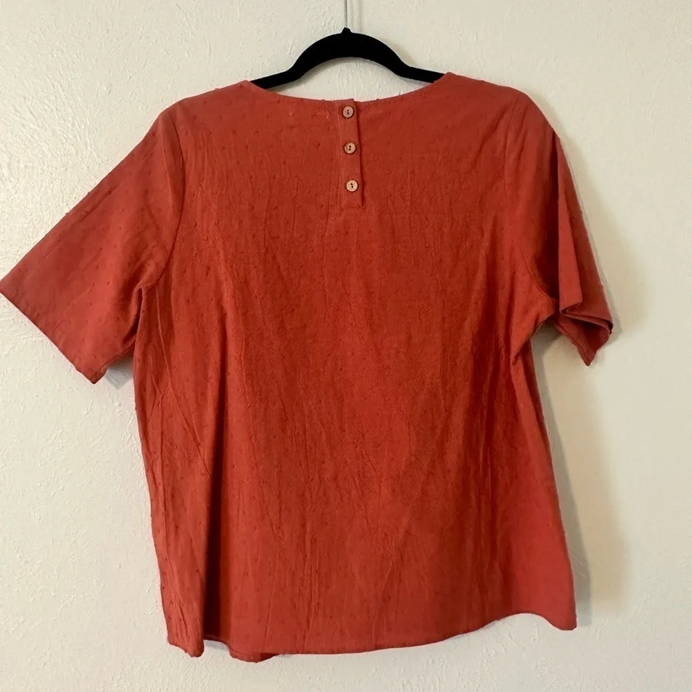 🌟SALE🌟 roolee salmon polka dot short sleeve​​​​​ - Picture 7 of 9